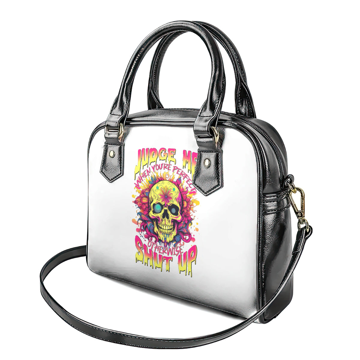 flower-skull-shoulder-handbag-judge-me-when-youre-perfect-otherwise-shut-up