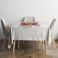 Flower Skull Tablecloth Judge Me When You're Perfect Otherwise Shut Up - Wonder Print Shop