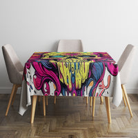 Flower Skull Tablecloth Judge Me When You're Perfect Otherwise Shut Up - Wonder Print Shop