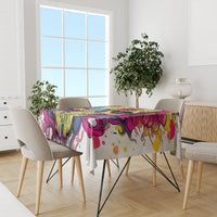 Flower Skull Tablecloth Judge Me When You're Perfect Otherwise Shut Up - Wonder Print Shop