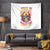 Flower Skull Tapestry Judge Me When You're Perfect Otherwise Shut Up - Wonder Print Shop