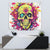 Flower Skull Tapestry Judge Me When You're Perfect Otherwise Shut Up - Wonder Print Shop