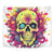 Flower Skull Tapestry Judge Me When You're Perfect Otherwise Shut Up - Wonder Print Shop