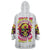 Flower Skull Wearable Blanket Hoodie Judge Me When You're Perfect Otherwise Shut Up - Wonder Print Shop