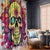 Flower Skull Window Curtain Judge Me When You're Perfect Otherwise Shut Up - Wonder Print Shop