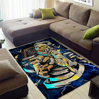 Mummy Skull Area Rug I'm Going To Hell to Pick You Up - Wonder Print Shop