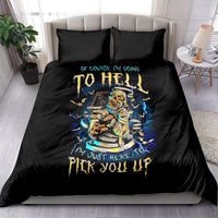 Mummy Skull Bedding Set I'm Going To Hell to Pick You Up - Wonder Print Shop