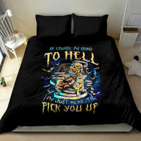 Mummy Skull Bedding Set I'm Going To Hell to Pick You Up - Wonder Print Shop