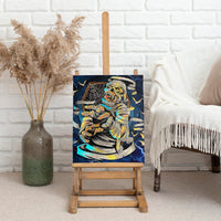 Mummy Skull Canvas Wall Art I'm Going To Hell to Pick You Up - Wonder Print Shop