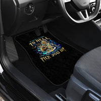 Mummy Skull Car Mats I'm Going To Hell to Pick You Up - Wonder Print Shop