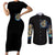 Mummy Skull Couples Matching Short Sleeve Bodycon Dress and Long Sleeve Button Shirts I'm Going To Hell to Pick You Up - Wonder Print Shop