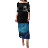 Mummy Skull Family Matching Puletasi and Hawaiian Shirt I'm Going To Hell to Pick You Up - Wonder Print Shop