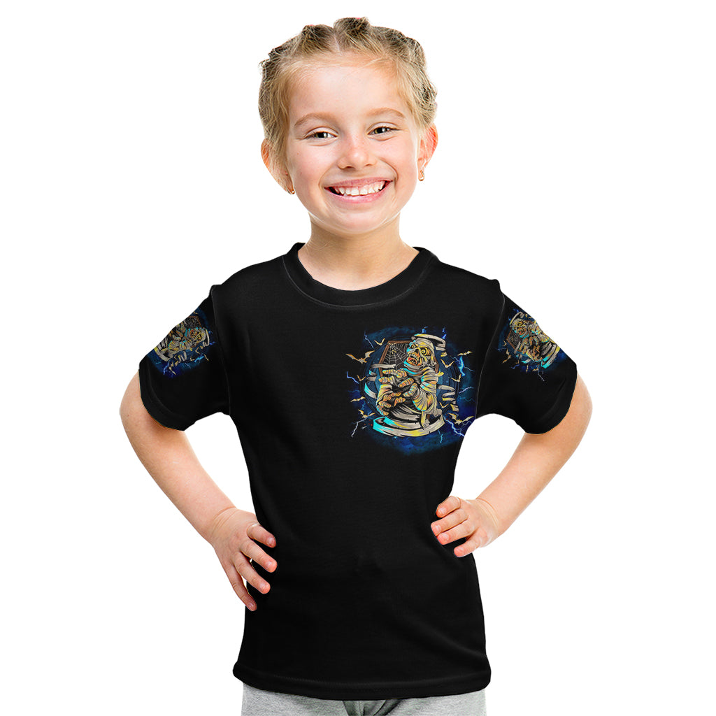 Mummy Skull Kid T Shirt I'm Going To Hell to Pick You Up - Wonder Print Shop