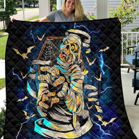 Mummy Skull Quilt I'm Going To Hell to Pick You Up - Wonder Print Shop
