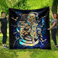 Mummy Skull Quilt I'm Going To Hell to Pick You Up - Wonder Print Shop