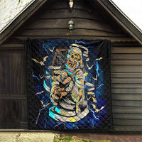 Mummy Skull Quilt I'm Going To Hell to Pick You Up - Wonder Print Shop