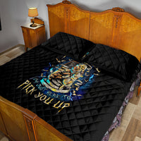 Mummy Skull Quilt Bed Set I'm Going To Hell to Pick You Up - Wonder Print Shop