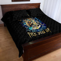 Mummy Skull Quilt Bed Set I'm Going To Hell to Pick You Up - Wonder Print Shop