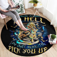 mummy-skull-round-carpet-im-going-to-hell-to-pick-you-up