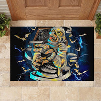 Mummy Skull Rubber Doormat I'm Going To Hell to Pick You Up - Wonder Print Shop