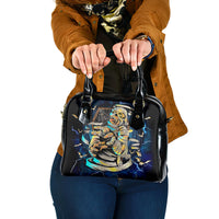 Mummy Skull Shoulder Handbag I'm Going To Hell to Pick You Up