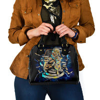 Mummy Skull Shoulder Handbag I'm Going To Hell to Pick You Up