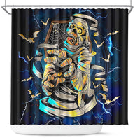 Mummy Skull Shower Curtain I'm Going To Hell to Pick You Up