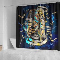 Mummy Skull Shower Curtain I'm Going To Hell to Pick You Up