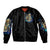 Mummy Skull Sleeve Zip Bomber Jacket I'm Going To Hell to Pick You Up - Wonder Print Shop