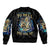 Mummy Skull Sleeve Zip Bomber Jacket I'm Going To Hell to Pick You Up - Wonder Print Shop
