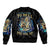 Mummy Skull Sleeve Zip Bomber Jacket I'm Going To Hell to Pick You Up - Wonder Print Shop