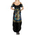 Mummy Skull Summer Maxi Dress I'm Going To Hell to Pick You Up - Wonder Print Shop