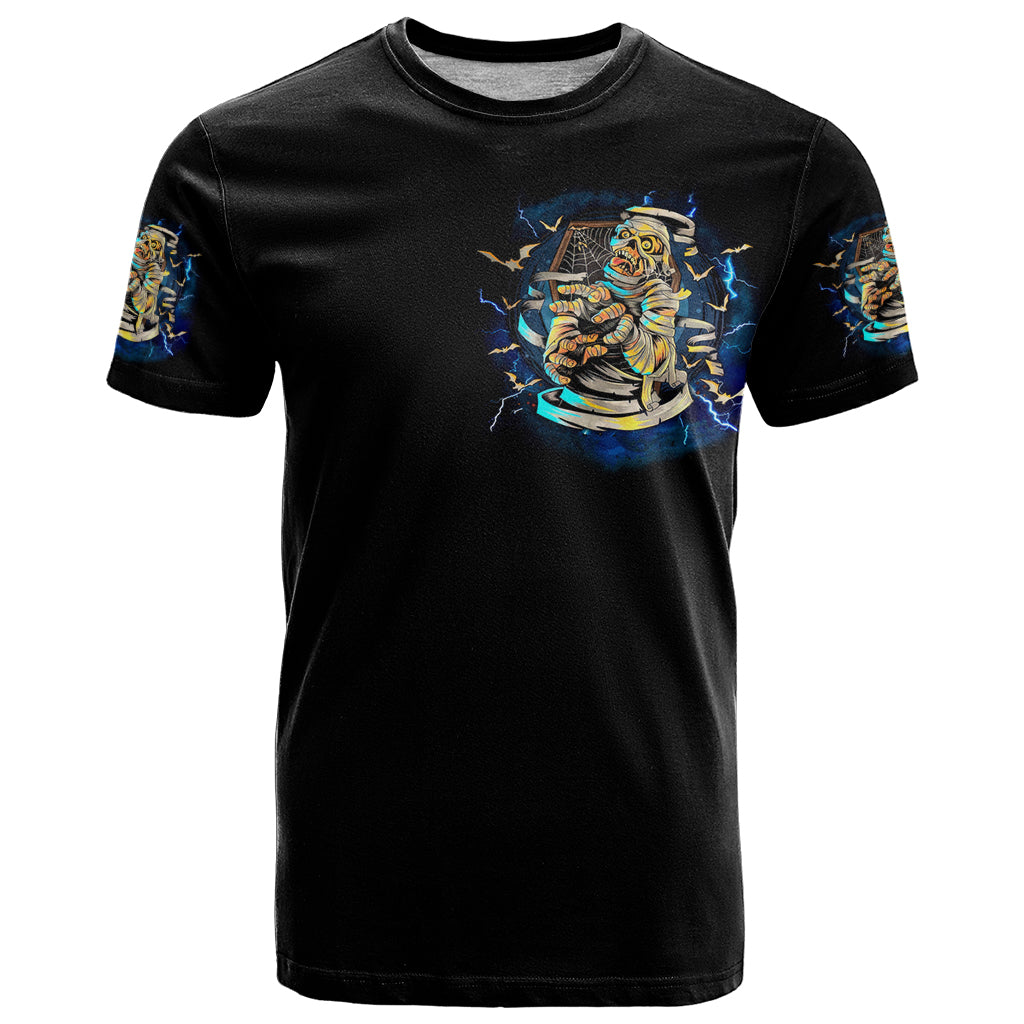 Mummy Skull T Shirt I'm Going To Hell to Pick You Up - Wonder Print Shop