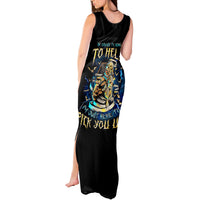 Mummy Skull Tank Maxi Dress I'm Going To Hell to Pick You Up - Wonder Print Shop