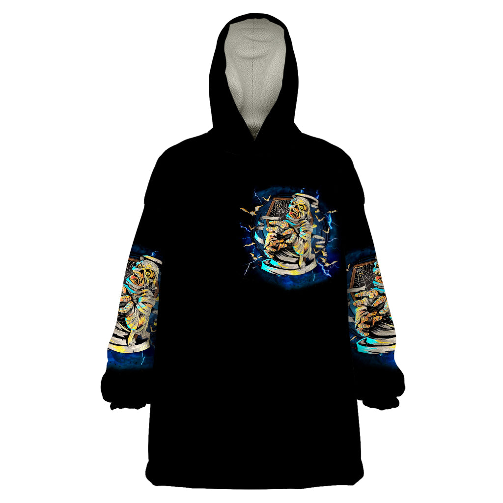 Mummy Skull Wearable Blanket Hoodie I'm Going To Hell to Pick You Up - Wonder Print Shop