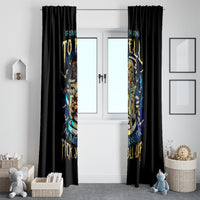Mummy Skull Window Curtain I'm Going To Hell to Pick You Up - Wonder Print Shop