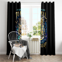 Mummy Skull Window Curtain I'm Going To Hell to Pick You Up - Wonder Print Shop