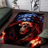 American Skull Area Rug One Day I Gonna Fuck It All - Wonder Print Shop