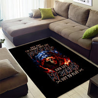 American Skull Area Rug One Day I Gonna Fuck It All - Wonder Print Shop