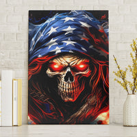 American Skull Canvas Wall Art One Day I Gonna Fuck It All - Wonder Print Shop
