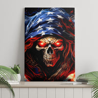 American Skull Canvas Wall Art One Day I Gonna Fuck It All - Wonder Print Shop
