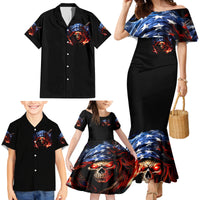 American Skull Family Matching Mermaid Dress and Hawaiian Shirt One Day I Gonna Fuck It All - Wonder Print Shop