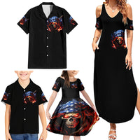 American Skull Family Matching Summer Maxi Dress and Hawaiian Shirt One Day I Gonna Fuck It All - Wonder Print Shop
