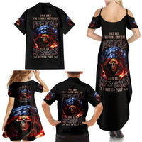 American Skull Family Matching Summer Maxi Dress and Hawaiian Shirt One Day I Gonna Fuck It All - Wonder Print Shop