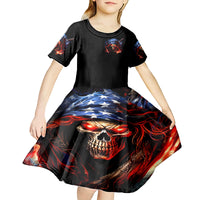 American Skull Kid Short Sleeve Dress One Day I Gonna Fuck It All - Wonder Print Shop