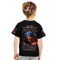 American Skull Kid T Shirt One Day I Gonna Fuck It All - Wonder Print Shop