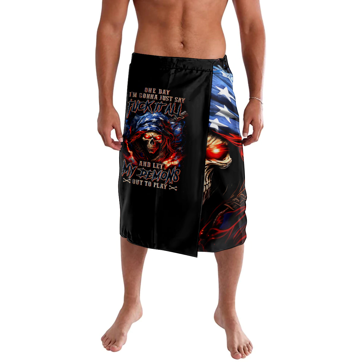 American Skull Lavalava One Day I Gonna Fuck It All - Wonder Print Shop