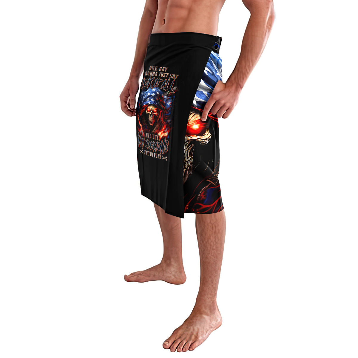 American Skull Lavalava One Day I Gonna Fuck It All - Wonder Print Shop