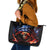 American Skull Leather Tote Bag One Day I Gonna Fuck It All - Wonder Print Shop