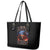 American Skull Leather Tote Bag One Day I Gonna Fuck It All - Wonder Print Shop